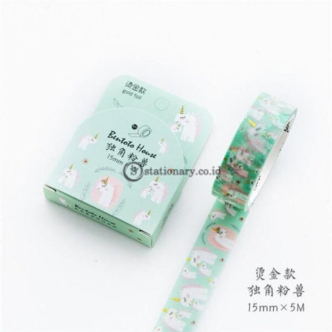 (Preorder) Various Floral Foil Washi Tape Diy Decorative Masking Sticky Adhesive For Scrapbooking &