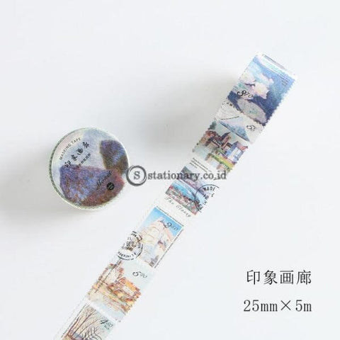 (Preorder) Vintage Stamp Series Decorative Adhesive Tape Masking Washi Diy Scrapbooking Sticker