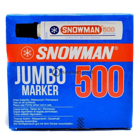 Snowman Permanent Marker Jumbo 500 Office Stationery