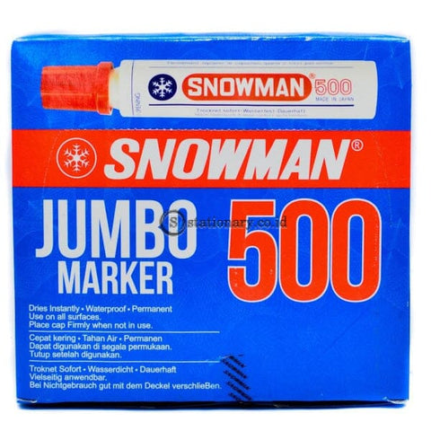 Snowman Permanent Marker Jumbo 500 Office Stationery