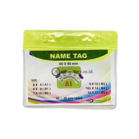 Yushinca Plastik Id Name Tag 60 X 90Mm Landscape A1 (20 Lembar) Office Stationery