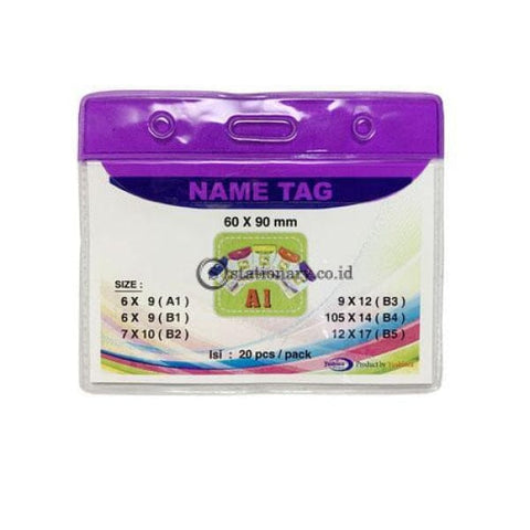 Yushinca Plastik Id Name Tag 60 X 90Mm Landscape A1 (20 Lembar) Office Stationery