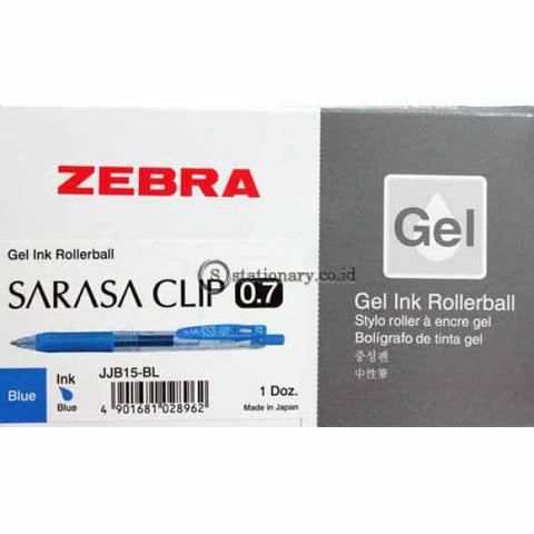 Zebra Ballpoint Sarasa Clip 0.7Mm Biru Office Stationery