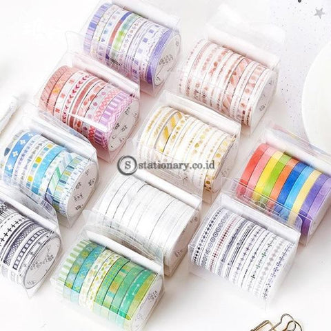 10 Rolls/pack Wizard Rainbow Gilding Washi Tape Set Diy Decoration Scrapbooking Planner Adhesive