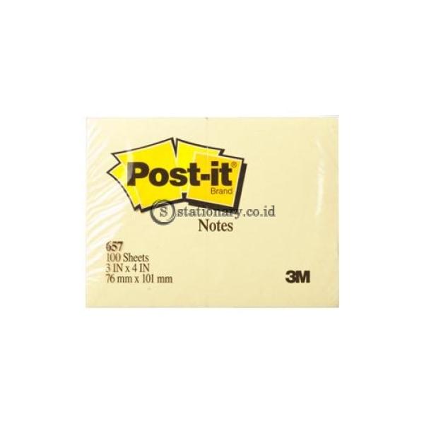 3M Post It Sticky Yellow Notes 657 3X4 Office Stationery