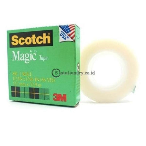 3M Scotch Magic Tape 810 (Isolasi) 1/2 X 36Y Office Stationery