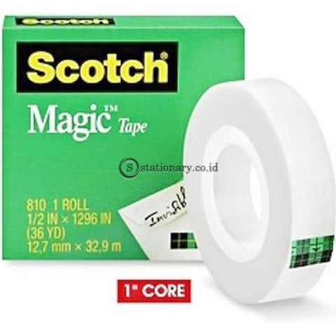 3M Scotch Magic Tape 810 (Isolasi) 1/2 X 36Y Office Stationery