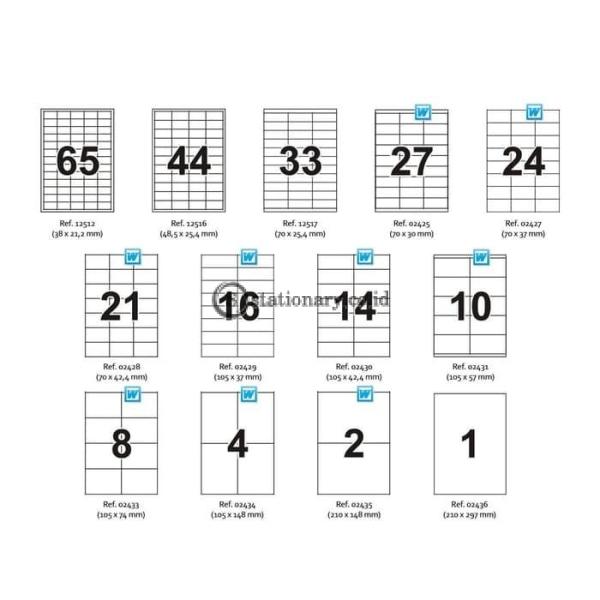 Apli Computer Label Apli Label Basic A4 38 X 21 20Mm 325 Unit (5 Sheets) #ra012512 Office ...