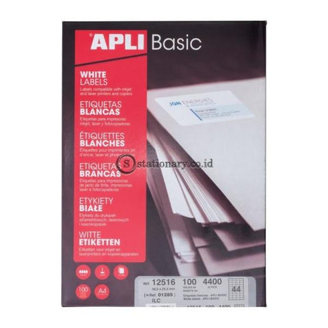 APLI Label Basic A4 (48,5 X 25,4MM) 4400 unit #12516