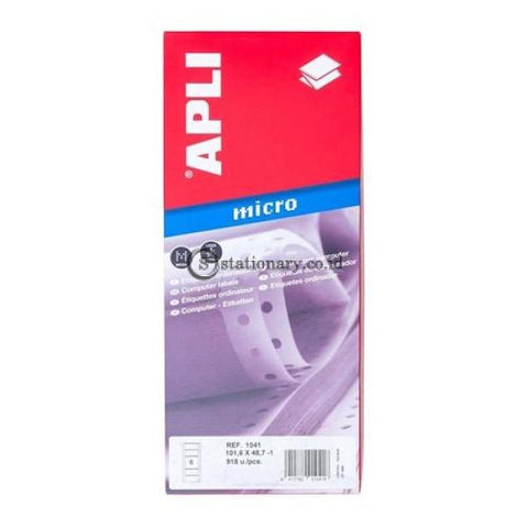 Apli Label Continuous Form 101 6 X 48 7Mm 918 Unit #01041 Office Stationery
