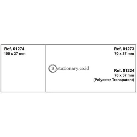 Apli Label Polyester Transparent 70 X 37Mm 120 Unit #ra01224 Office Stationery