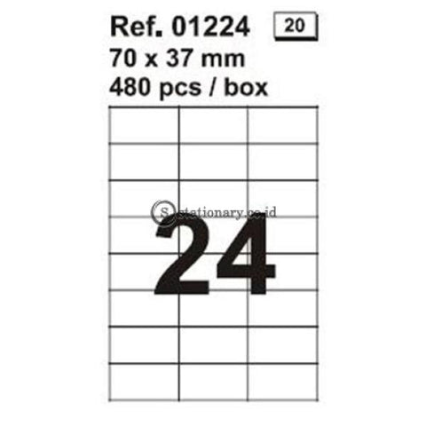 Apli Label Polyester Transparent 70 X 37Mm 480 Unit #01224 Office Stationery