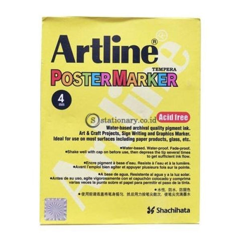 Artline Poster Marker 4Mm Epp-4 Biru Office Stationery