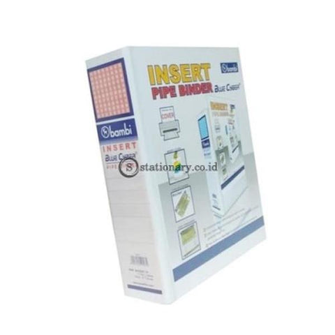 Bambi Insert Pipe Binder 2 Hole Mica With Full Spine 4 Colour Labels (50Mm) #1175M Office Stationery