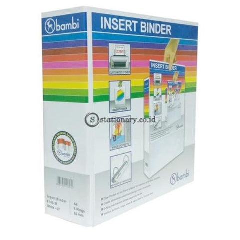 Bambi Insert Ring Binder 4D Mika A4 #2145M Office Stationery