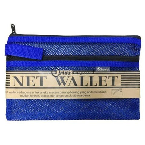 Bambi Net Wallet with Two Zipper Jala (15x26cm) #5153