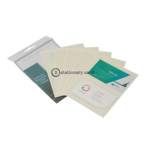 Bantex Adhesive Business Card Pocket (10 Pcs/pack) #8876 Office Stationery