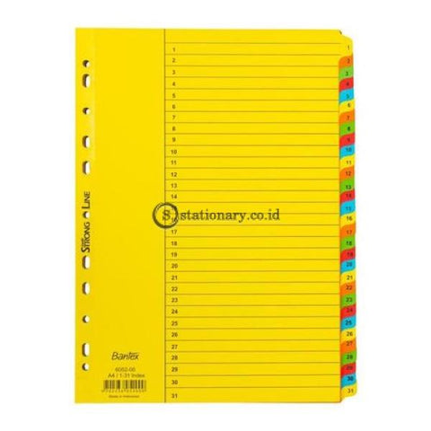 Bantex Cardboard Divider A4 1-31 (31 Pages) #6052 Office Stationery