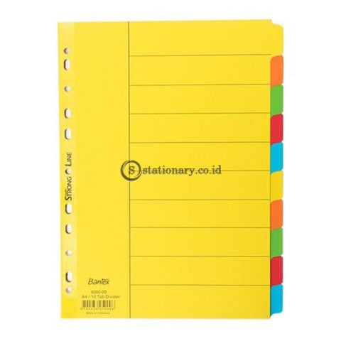 Bantex Cardboard Divider & Indexes A4 (10 Pages) 6050 Office Stationery