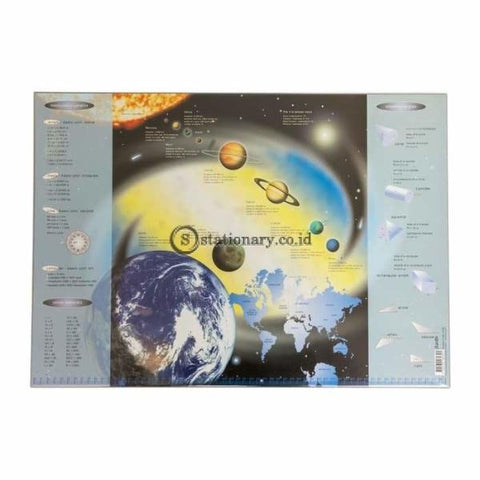 Bantex Desk Pad for Childern Planets Motives 33x46cm Grey#4162 05