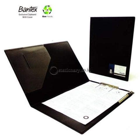 Bantex Exclusive Clipboard Folio Black #8816 10 Office Stationery