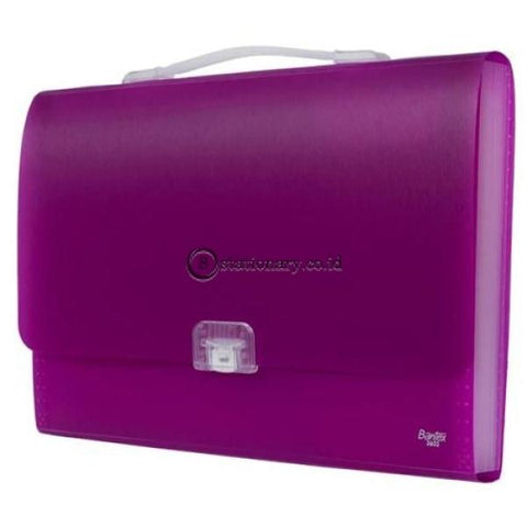 Bantex Expanding File With Handle Folio #3603 Pink - 19 Office Stationery Promosi