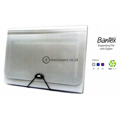 Bantex Expanding File With Zipper Pocket Folio #3602 Office Stationery