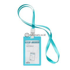 Bantex ID Card Holder Larnyard 54x90mm Portarit Sky Blue #8865 23