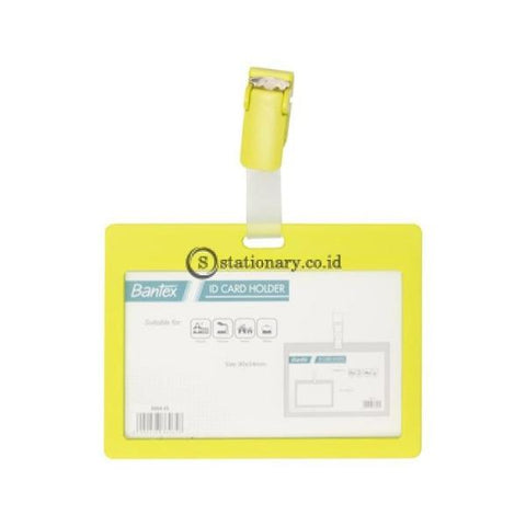 Bantex ID Card Holder With Clip Landscape Lime #8864 65