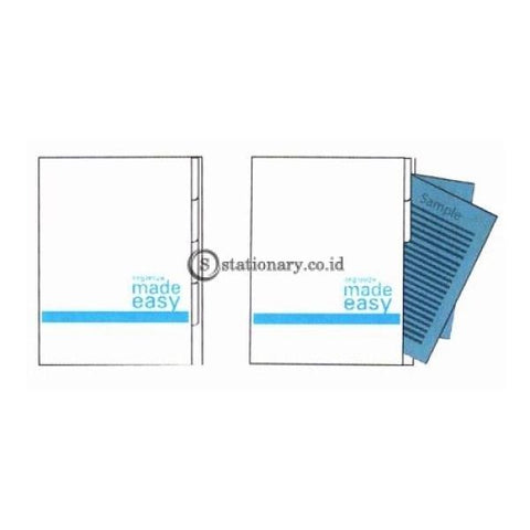 Bantex Index L Folder (5 Dividers) A4 #8879 Cobalt Blue - 11 Office Stationery