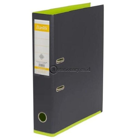 Bantex Lever Arch File Ordner Plastic Two Tone 7Cm Folio Anthracite Grey-Lime #1465V2565 Office