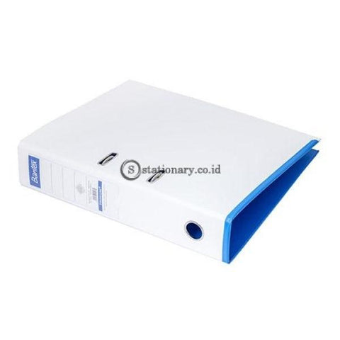 Bantex Lever Arch File Two Tone Folio 7Cm White Blueberry #1465V0762 Office Stationery