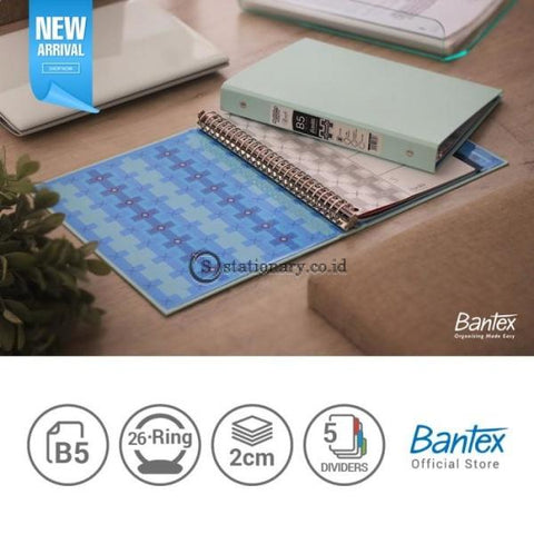 Bantex Multiring Binder Batik Series Cool Aqua B5 26 Ring O 25mm #1336 76