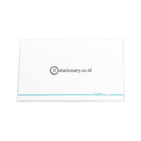 Bantex Name Card Holder Plastic 55x90mm Transparent #8652 08