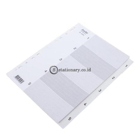 Bantex Numerical Indexes A4 5 Pages (1-5 Index) #6205 Office Stationery