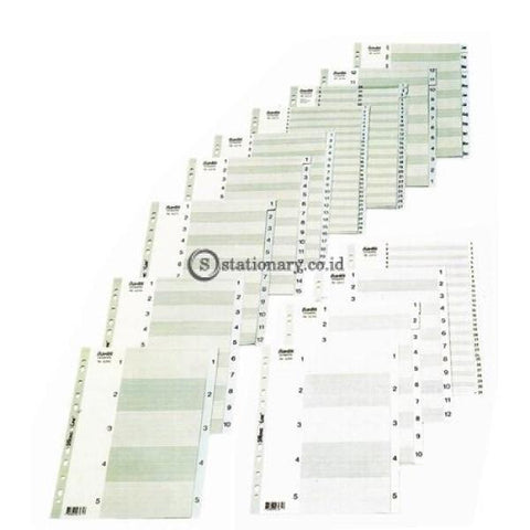 Bantex Numerical Indexes A4 54 Pages (1-54 Index) #6215 Office Stationery