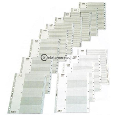 Bantex Numerical Indexes A4 Jan-Dec (12 Pages) #6219 Office Stationery