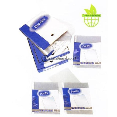 Bantex Pocket Clear (20 Sheets) 0.06Mm Thickness Folio #8843 Office Stationery