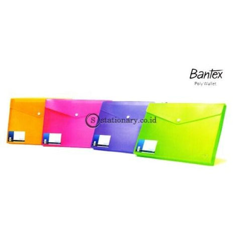 Bantex Poly Wallet For Cheque (2 Divider) #8014 Grass Green - 15 Office Stationery