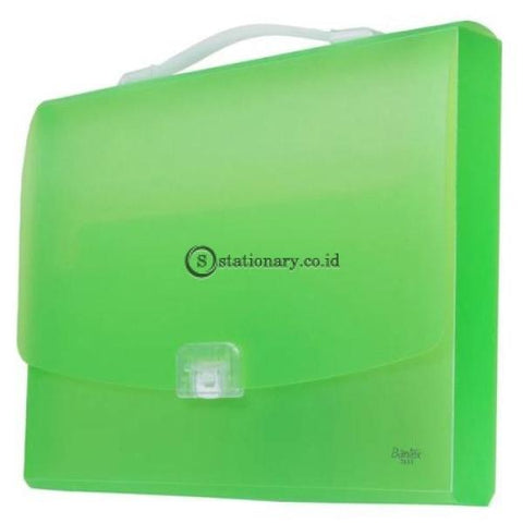 Bantex Portable Case With Handle Folio #3611 Grass Green - 15 Office Stationery Promosi