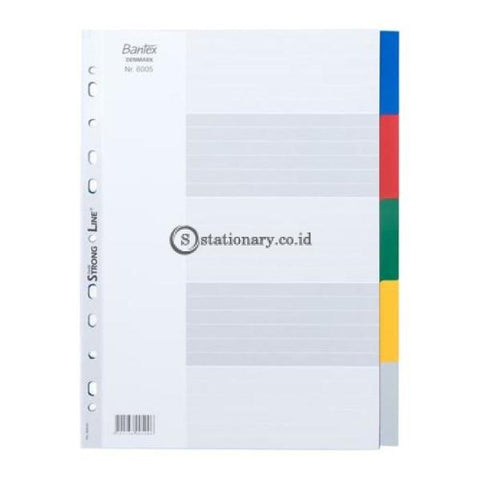 Bantex Pp Colour Divider A4 (5 Pages) #6005 00 Office Stationery