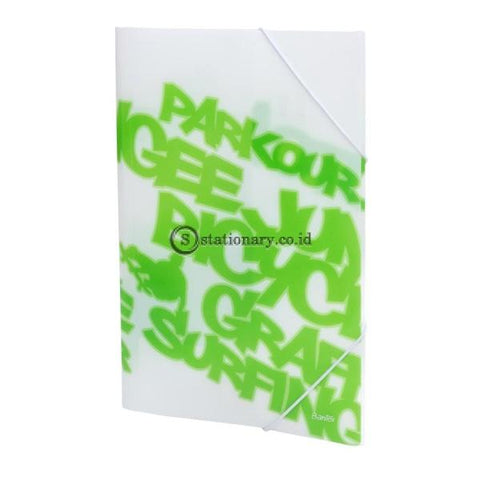 Bantex PP Jolly Bright Elastic Folder Folio Grass Green #3432 15