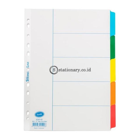Bantex Strongline Divider A4 5 pages (plain tabs) #6245