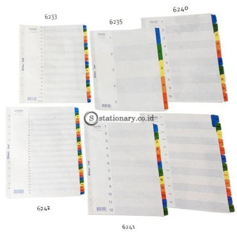 Bantex Strongline Indexes A4 5 Pages (1-5 Index) #6235 Office Stationery