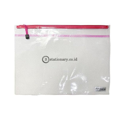 Bazic Zipper Bag Clear Jaring A3 #8858 Office Stationery