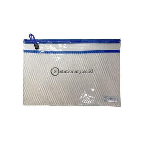 Bazic Zipper Bag Clear Jaring A4 #8856 Office Stationery