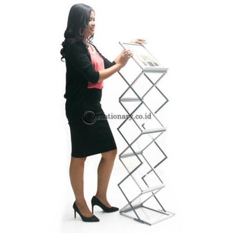 Brochure Rack Swingup With Carrying Bag Digital & Display Promosi Office Stationery