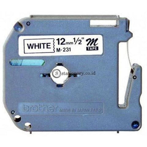 Brother Label Tape Mk-231 Hitam-Putih 12Mm Office Equipment