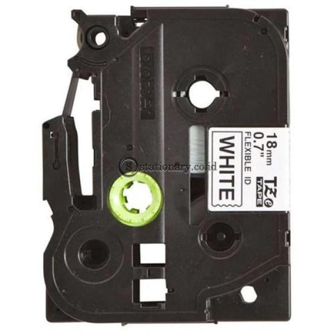 Brother Label Tape Tze-Fx241 Black On White Flexible 18Mm Office Equipment
