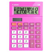 Canon Desktop Calculator As-120V 12 Digit Pink Office Stationery